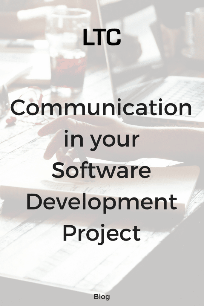 Communication in Software Development Project Pin